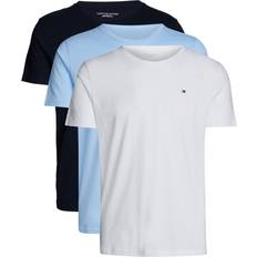 Tommy t shirt 3 Tommy Hilfiger Crew Neck T-shirts 3-pack - White/Vessel Blue/Des Sky