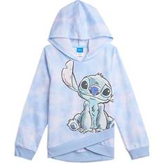 Hoodies Disney Lilo & Stitch Little Girls Crossover Pullover Hoodie Blue 6-6X