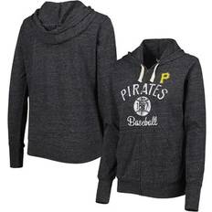 Touch Women's Black Pittsburgh Pirates Training Camp Tri-Blend Lightweight Full-Zip Hoodie