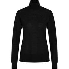 Dame - Polotrøjer - Sort Sweatere Bruuns Bazaar CharleneBBRoll Neck Knit, Black