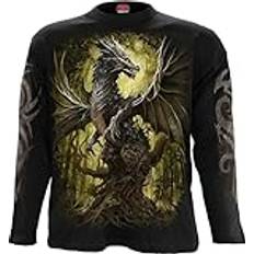 Spiral Oak Dragon Long-sleeve Shirt black