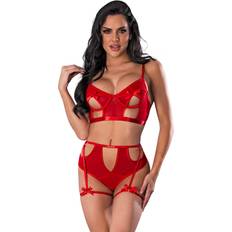 Magic Silk Holidaze Bralette and Panty Set Red