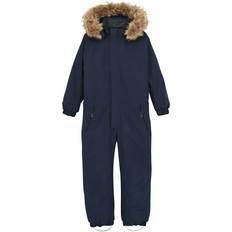 Color Kids Coverall with fake Fur Overall 92, blue