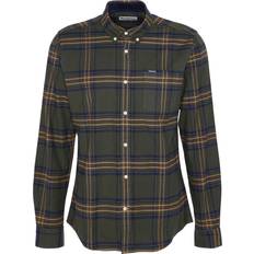 Barbour Herre Skjorter Barbour Portdown Tailored Checked Skjorte, Olive