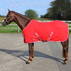 QHP Ridsport QHP Fleece Blanket With Straps - Rouge