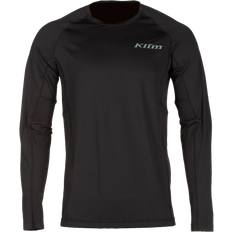 Laine mérinos Hauts de Couche de Base Klim Aggressor -1.0 Chemise for Manches Longues - Noir