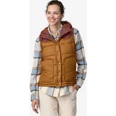 Brown - Women Vests Patagonia Bivy Hooded Down Vest Women's Shelter Brown