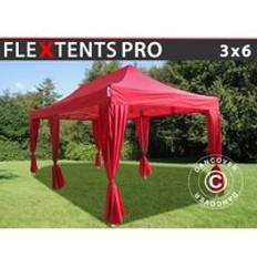 Dancover Foldetelt FleXtents Easy Up Pavillon PRO 3 x 6 m Rød 6 Pyntegardiner