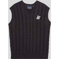 Lyle & Scott Tank Tops Lyle & Scott Lyle And Scott Men's Friends of Feathers Cable Knitted Tank Top Grey 42/Regular