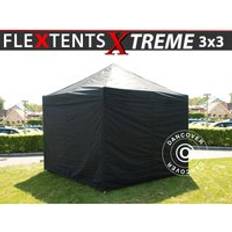 Dancover Pop Up Gazebo FleXtents Xtreme 50 3x3 m Black 4 Sidewalls
