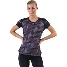 Mizuno Aero Tee Black/Grey, Female, Kläder, T-shirt, Löpning, Svart