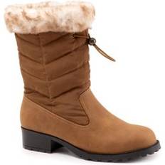 Fur Boots Trotters Wide Width Women's Bryce Bootie in Brown (Size W)