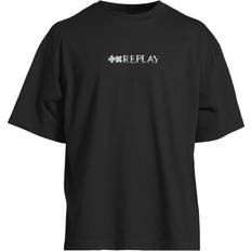 Replay T-shirts Replay Logo Back Graphic T-Shirt Black