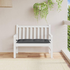 Tekstil Havebænke Havemøbler vidaXL Hynde Til 100 x 50 x 7 cm Stof Meleret Antracitgrå Havebænk