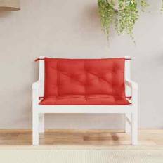 Rood Tuinbanken vidaXL Tuinbankkussens 2 st 100x50x7 cm Oxford Stof Rood