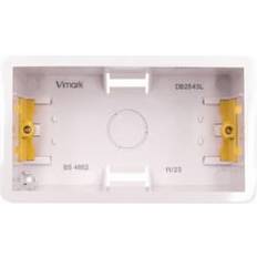 Vimark 2 Gang Dry Lining Knockout Box 47mm White