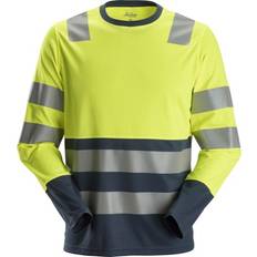 Snickers High-Vis Long Sleeve T-Shirt Class High Vis Yellow/Navy