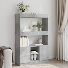 Møbler vidaXL Reol 92x33x140 cm Konstrueret Træ Betongrå Skænk