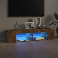 vidaXL Tv-bänk Med LED-belysning 135 x 39 x 30 cm Sideboard