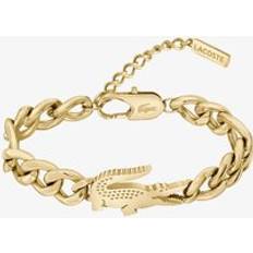 Lacoste Gold Bracelets Lacoste Crocodile Bracelet One Gold GOLD