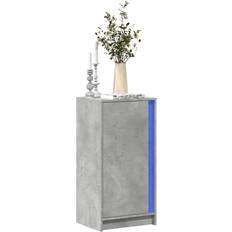Grå Skænke vidaXL Skab Med LED-lys 42.5x34x85 cm Konstrueret Træ Betongrå Skænk