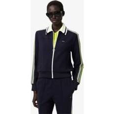 Lacoste White Outerwear Lacoste French Made Paris Zipped Track Jacket Navy Blue White Black Yellow