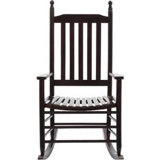 Rocking Chairs vidaXL With Curved Seat 23.8" x 32.3" x 44.9" Rocking Chair