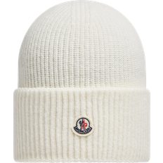 Blanc Bonnets Moncler Off-White Wool Beanie Gardenia UNI