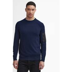 Barbour Men Jumpers Barbour Barbour International Blades Crew Neck Jumper, Navy