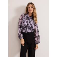 Purple Blouses Phase Eight Aretta Floral Print Top, Lilac