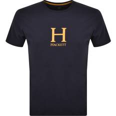 Hackett London Men T-shirts Hackett London Heritage Logo Short Sleeve T-shirt Navy