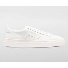 Dubbel Spänne Läder Sneakers - Vit