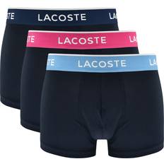 Lacoste Röda Underkläder Lacoste Boxershorts Herr 3-Pack - Marinblå