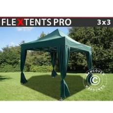 Dancover Snabbtält Depåtält Easy-up Eventtält 3x3m Grön
