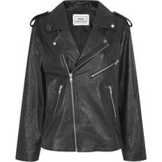 Oversized Biker Jacket - Black