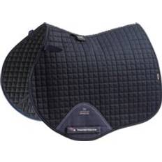 Equitazione Cuscinetto da sella per cavalli in cotone liscio Premier Equine Close Contact GP Bleu