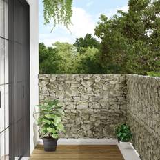 Screenings vidaXL Balcony Privacy Screen Stone Look 700x120 cm PVC