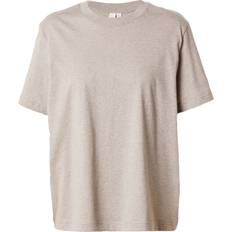 Grå avslappnad t-shirt med korta ärmar-Grå/a