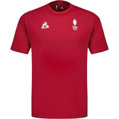 Rouge T-shirts Le Coq Sportif T-shirt Paris 2024 N° 3 - Rouge