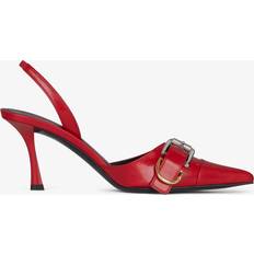 Givenchy Heels & Pumps Givenchy Voyou Slingbacks In Leather - Red