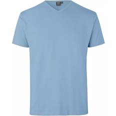 ID Identity T-TIME T-SHIRT V-HALS L.BLÅ