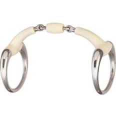 Groen Hoofdstellen SOYO Olijfbit voor paarden ronde ring dubbele koppeling roller Happy mouth Blanc