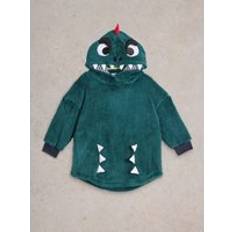 White Stuff Kids' Monster Lounge Hoodie, Bright Teal