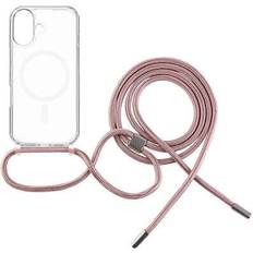 FIXED FIXED MagPure Neck mit rosa Lanyard für Apple iPhone 16