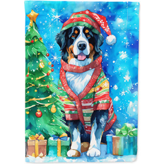 Metal Flags DAC3361CHF 40 x 28 in Unisex Bernese Mountain Dog Christmas Polyester House Flag - Multi Color