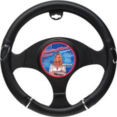 Cheap Steering Wheel Cover Autostyle Universelle Lenkradhülle - Schwarz/Chrom