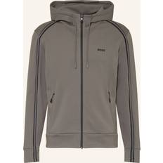 BOSS GREEN Saggy Full Zip Hoodie Light Grey