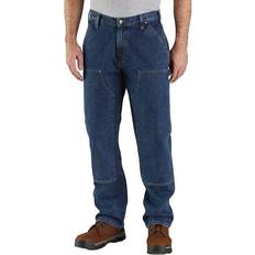 Arbeitskleidung & Ausrüstung Carhartt Double-Front Logger, Jeans Blau (H45) W33/L34