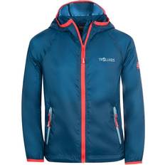 Trollkids Fjell Running Jacket Kids Petrol/Spicy Red (176)