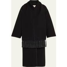 Wool Coats Toteme Embroidered scarf wool coat